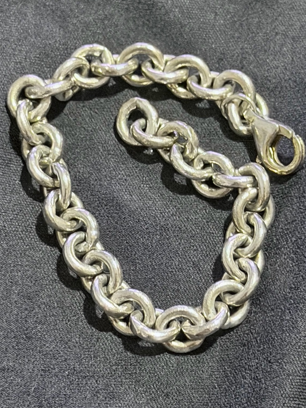 Sterling Silver 925 Chunky cable Kids Bracelet